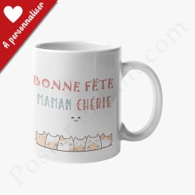 Mug : Bonne fête maman avec petits chats Mug : Bonne fête maman avec petits chats