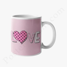Mug : Love avec coeur Mug : Love avec coeur
