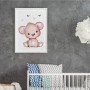 Affiche : Petit ourson et petits coeurs