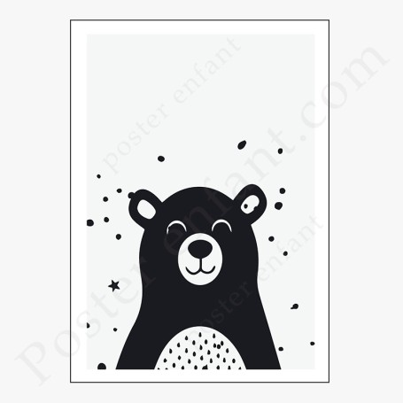 Poster  Petite tête d'ours