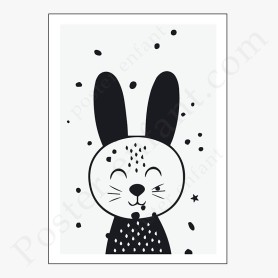 Affiche : Petite tête de lapin Affiche : Petite tête de lapin