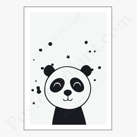 Poster enfant : Adorable petit panda
