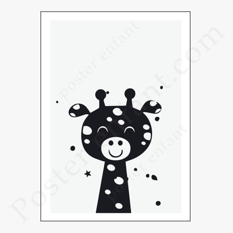 Affiche : Petite girafe