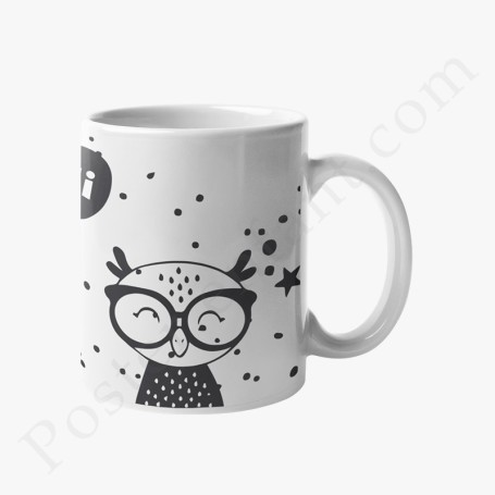 Mug : Animaux - Noir et blanc