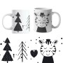 Mug pour enfant : Zèbre - Sapin - Coeur