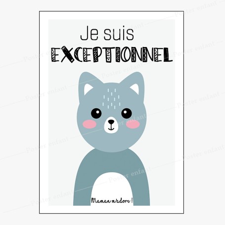 Affiche : Petit chat à personnaliser