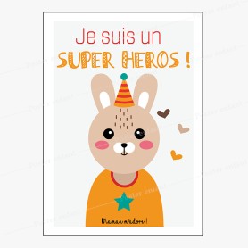 Affiche : Petit lapin à personnaliser Affiche : Petit lapin à personnaliser