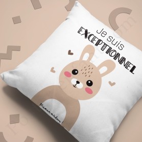 Coussin :  Petit lapin à personnaliser Coussin :  Petit lapin à personnaliser