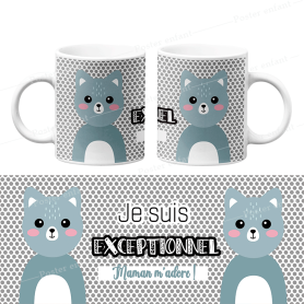 Mug chat : Je suis exceptionnel Mug chat : Je suis exceptionnel
