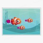 Affiche : Poissons tropicaux cartoon