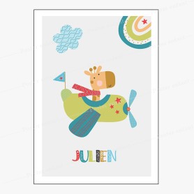 Affiche : Petit aviateur à personnaliser Affiche : Petit aviateur à personnaliser