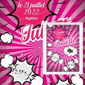 Affiche de naissance  : Bande dessinée à personnaliser Affiche de naissance  : Bande dessinée