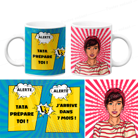 Mug bande dessinée à personnaliser Mug bande dessinée à personnaliser