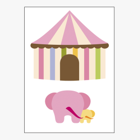 Affiche Adorable Maman éléphant et son bébé Affiche Adorable Maman éléphant et son bébé