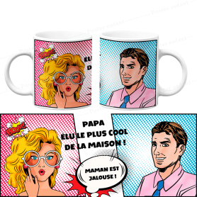 Mug Bd: Mug bande dessinée à personnaliser Mug Bd: Mug bande dessinée à personnaliser