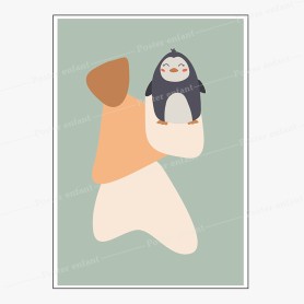 Affiche boho  : Pingouin Affiche boho  : Pingouin