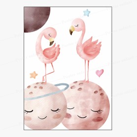 Affiche : Flamant rose Affiche : Flamant rose