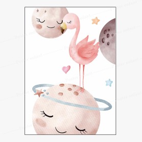 Affiche : Flamant rose Affiche : Flamant rose