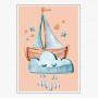 Affiche : Petit bateau sur son nuage