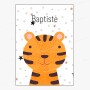 Affiche prénom : Petit tigre à personnaliser