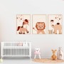 Set de 3 Affiches Boho Animaux