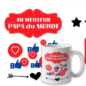 Mug pour papa à personnaliser Mug Au meilleur papa du monde