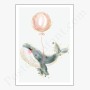 Affiche Magnifique Baleine avec son ballon