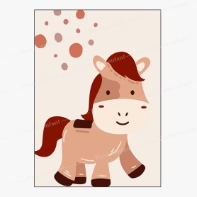 Affiche boho  : Poney Affiche boho  : Poney
