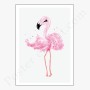 Affiche flamant rose