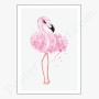 Affiche flamant rose