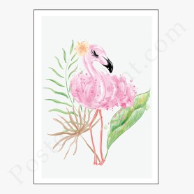 Affiche flamant rose Affiche flamant rose