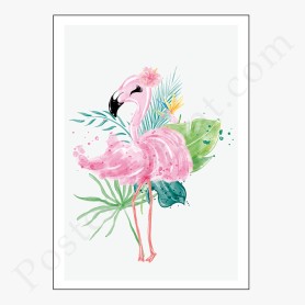 Affiche flamant rose Affiche flamant rose