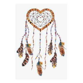 Affiche Attrape rêve Love avec mandala et cœur Affiche Attrape rêve Love avec mandala et cœur