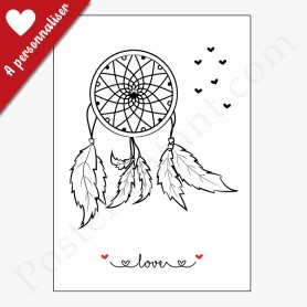 Affiche : Attrape rêve LOVE à personnaliser Affiche : Attrape rêve LOVE à personnaliser