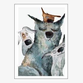 Affiche  Adorables et drôles de petits chiens