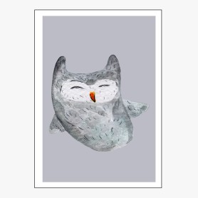 Affiche  Hibou fun et amusant