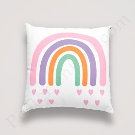Coussin déco : Arc en ciel Coussin déco : Arc en ciel