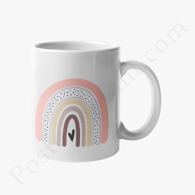 Mug : Arc en ciel et coeurs Mug : Arc en ciel et coeurs