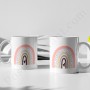 Mug : Arc en ciel et coeurs