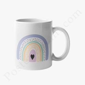 Mug : Arc en ciel et coeurs Mug : Arc en ciel et coeurs