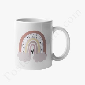 Mug : Arc en ciel et coeurs Mug : Arc en ciel et coeurs