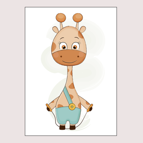 Affiche Petite girafe